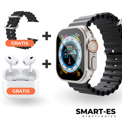 SmartWatch + Auriculares + Correa de regalo